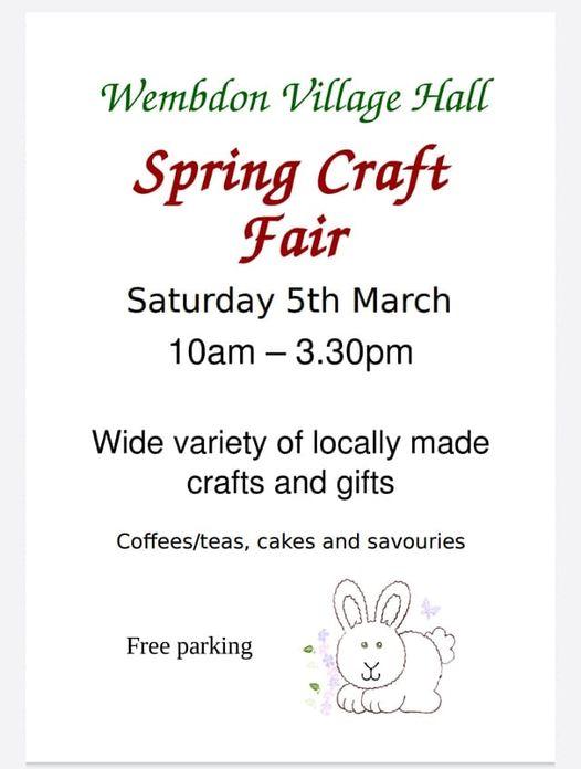 Wembdon Spring craft fair