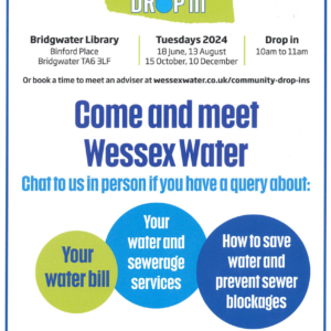 Wessex water poster drop in at Bridgwater Library