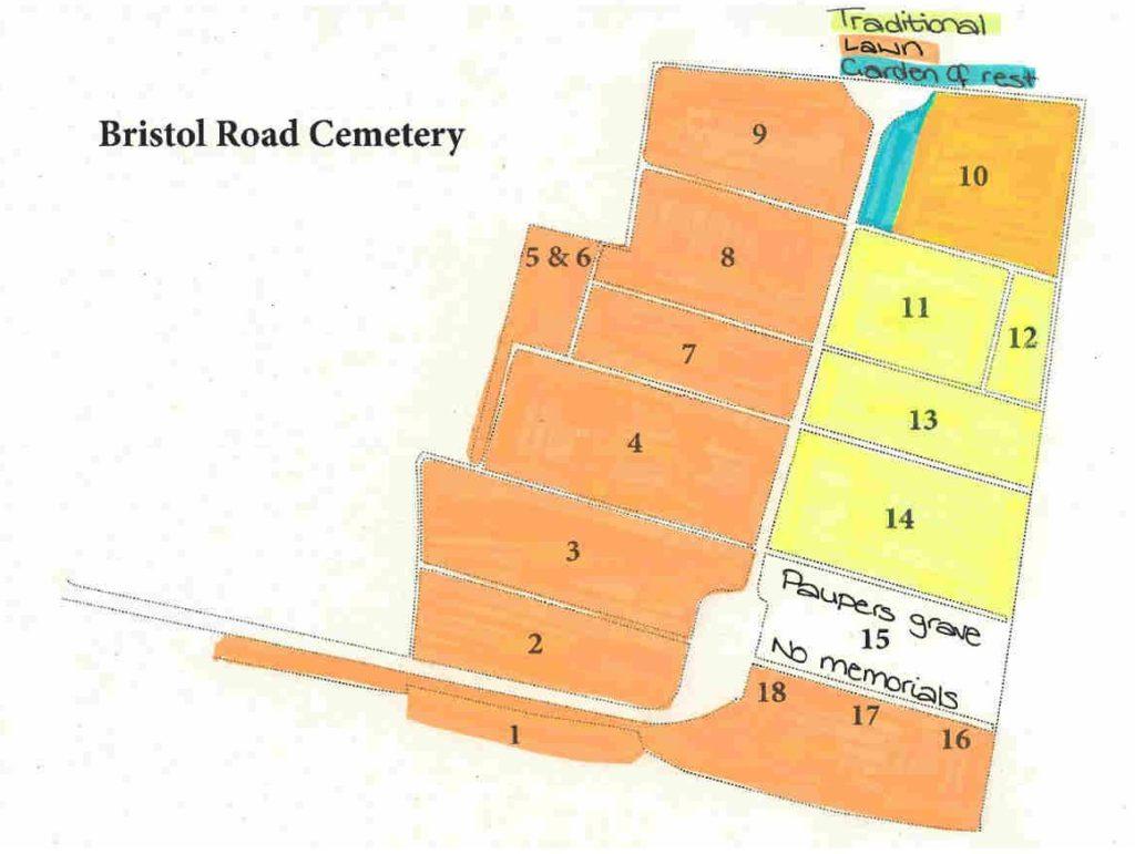 Bristol Road Cemetery map