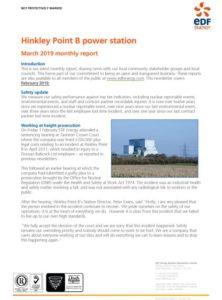 Hinkley Point B March 2019 Report