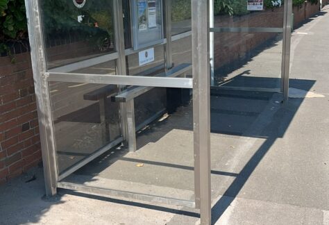Durleigh Road bus stop repaired