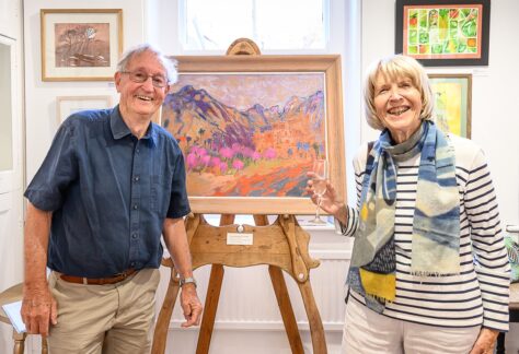 Jean Rees painting at BAC