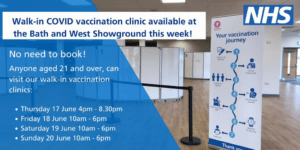NHS vaccination info poster